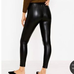 Faux leather leggings